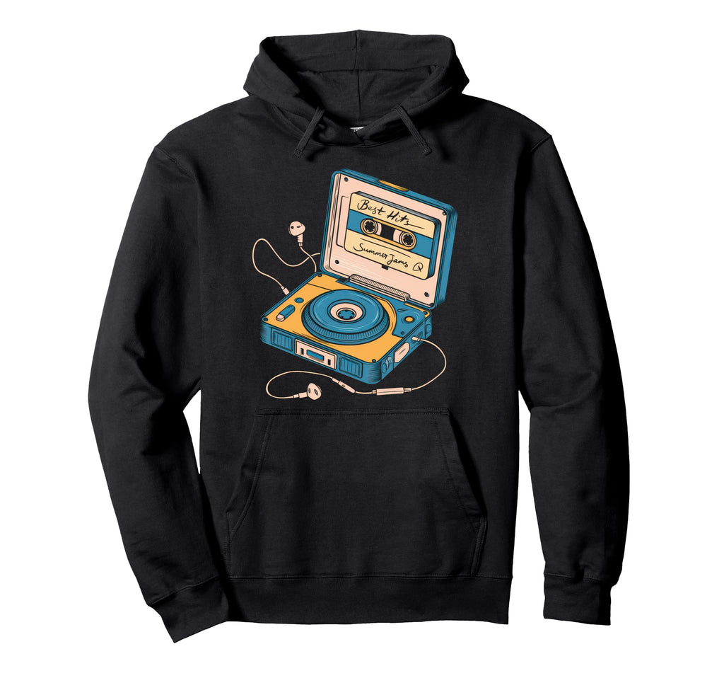 Cassette 80S 90S Party Mixtape Tape Hoodie - Unique Graphic for Adults - T-Shirt, Sweatshirt, Hoodie