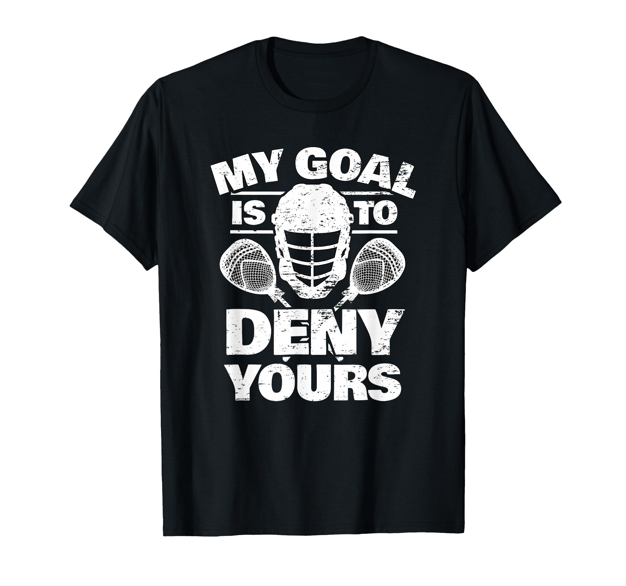 Funny Lacrosse Goalkeeper T-Shirt - Minimalist Print Unisex - T-Shirt, Sweatshirt, Hoodie