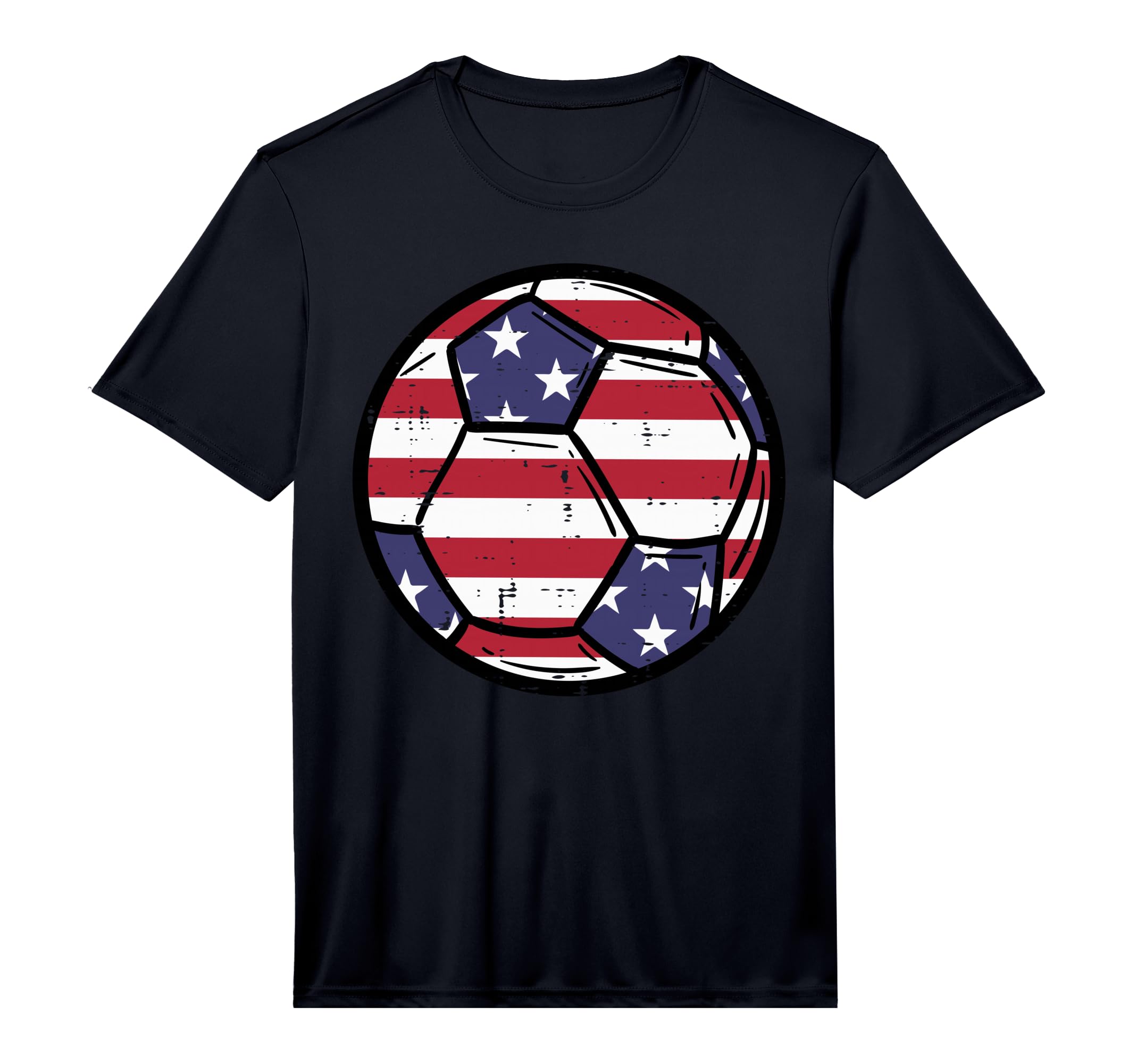 Soccer Ball Fourth 4Th July Football T-Shirt - Streetwear Style Men Women - T-Shirt, Sweatshirt, Hoodie