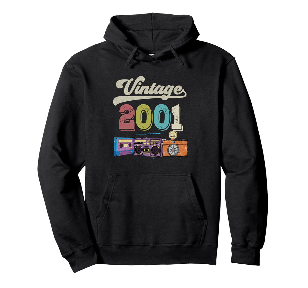 2001 Birthday Funny Old Cassette Tape Hoodie - Custom Art Print Unisex - T-Shirt, Sweatshirt, Hoodie