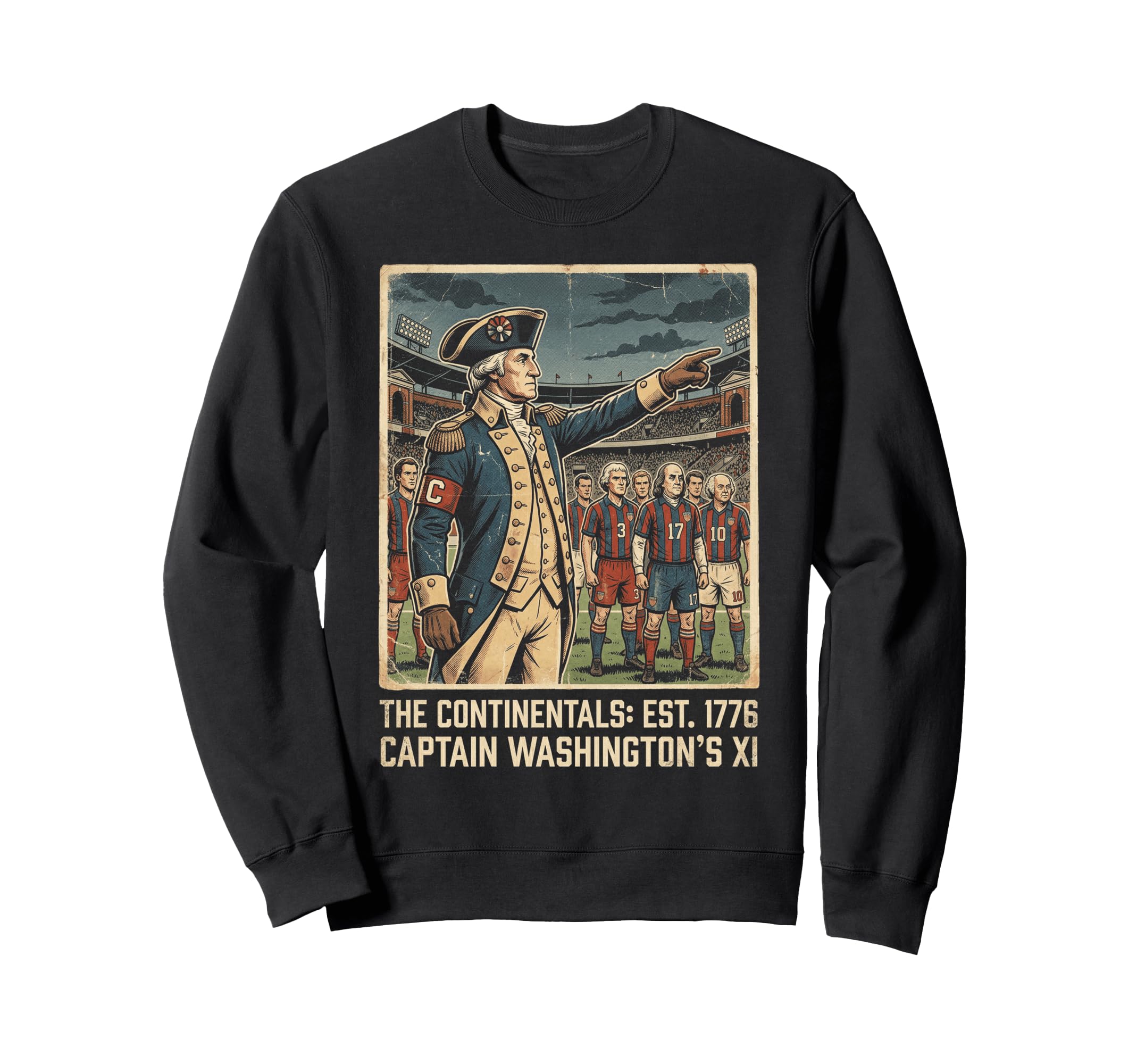 Captain Washingtons Xi Sweatshirt - Fun Novelty Design Men Women - T-Shirt, Sweatshirt, Hoodie
