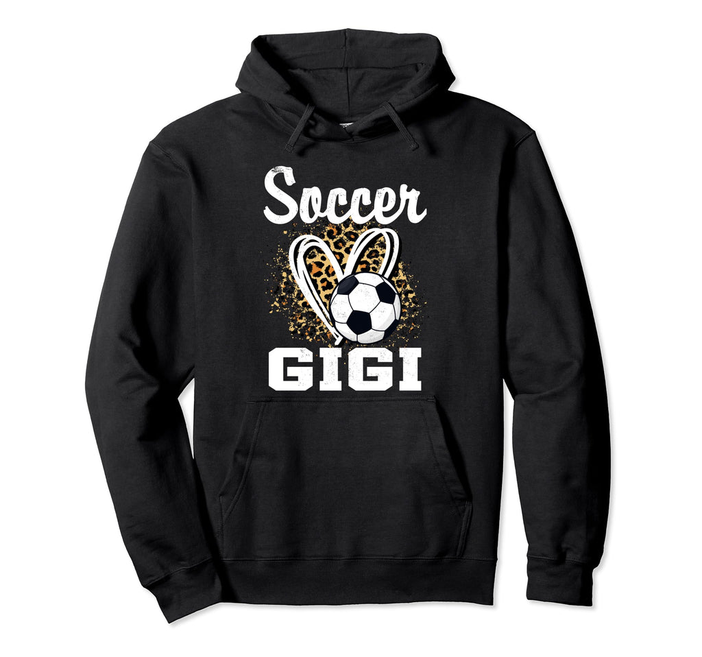 Soccer Gigi Leopard Heart Grandma Hoodie - Fun Novelty Design for Adults - T-Shirt, Sweatshirt, Hoodie