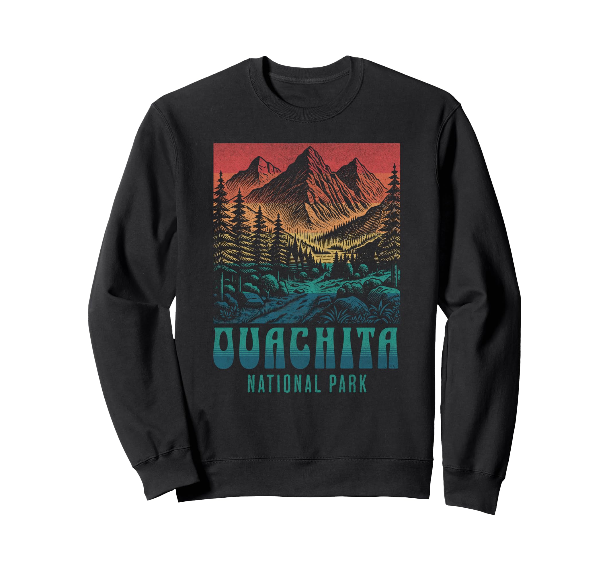 Ouachita National Park Arkansas Sweatshirt - Fun Novelty Design for Adults - T-Shirt, Sweatshirt, Hoodie