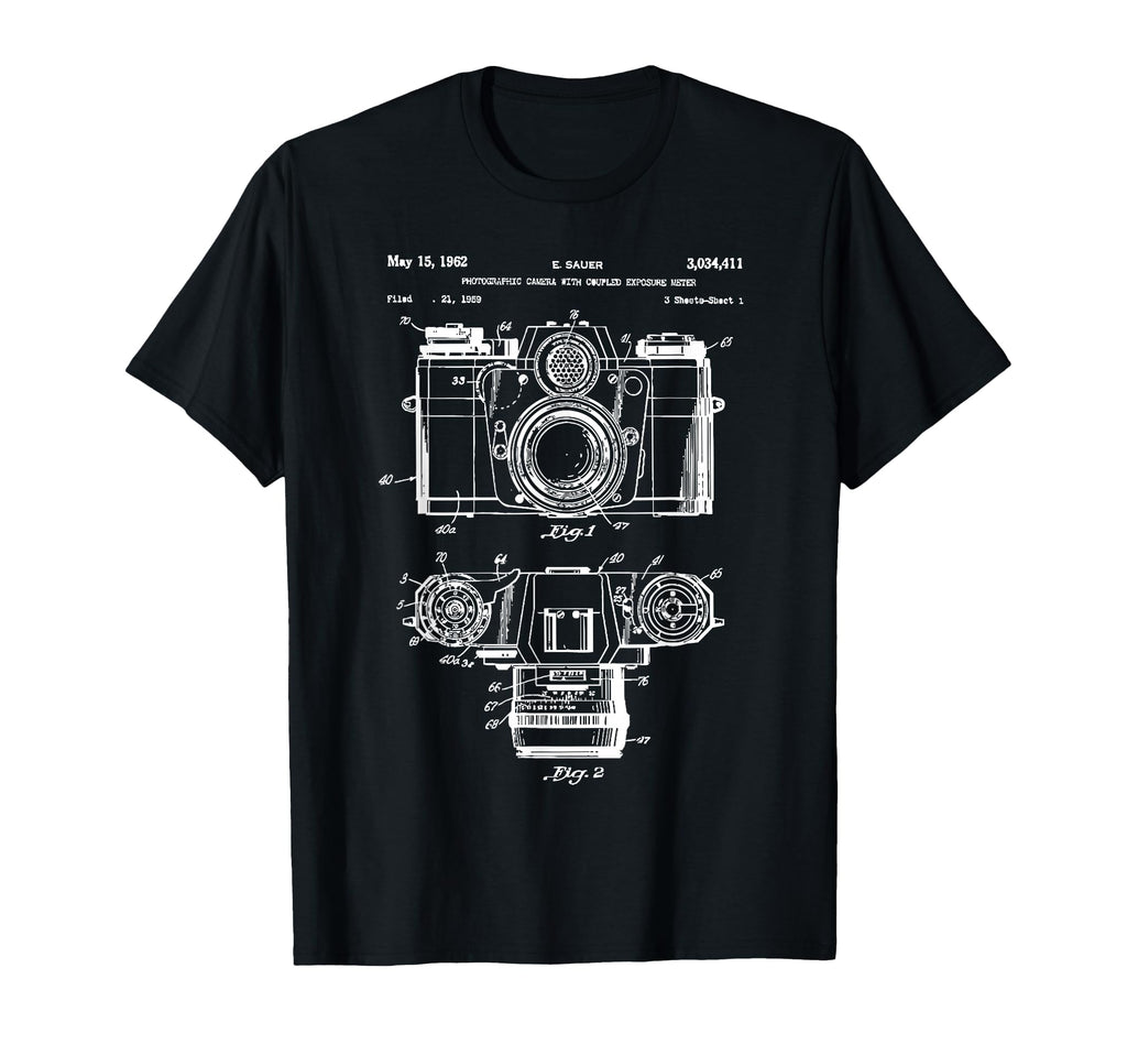 Photography Lover Gift Camera Patent T-Shirt - Streetwear Style Men Women - T-Shirt, Sweatshirt, Hoodie