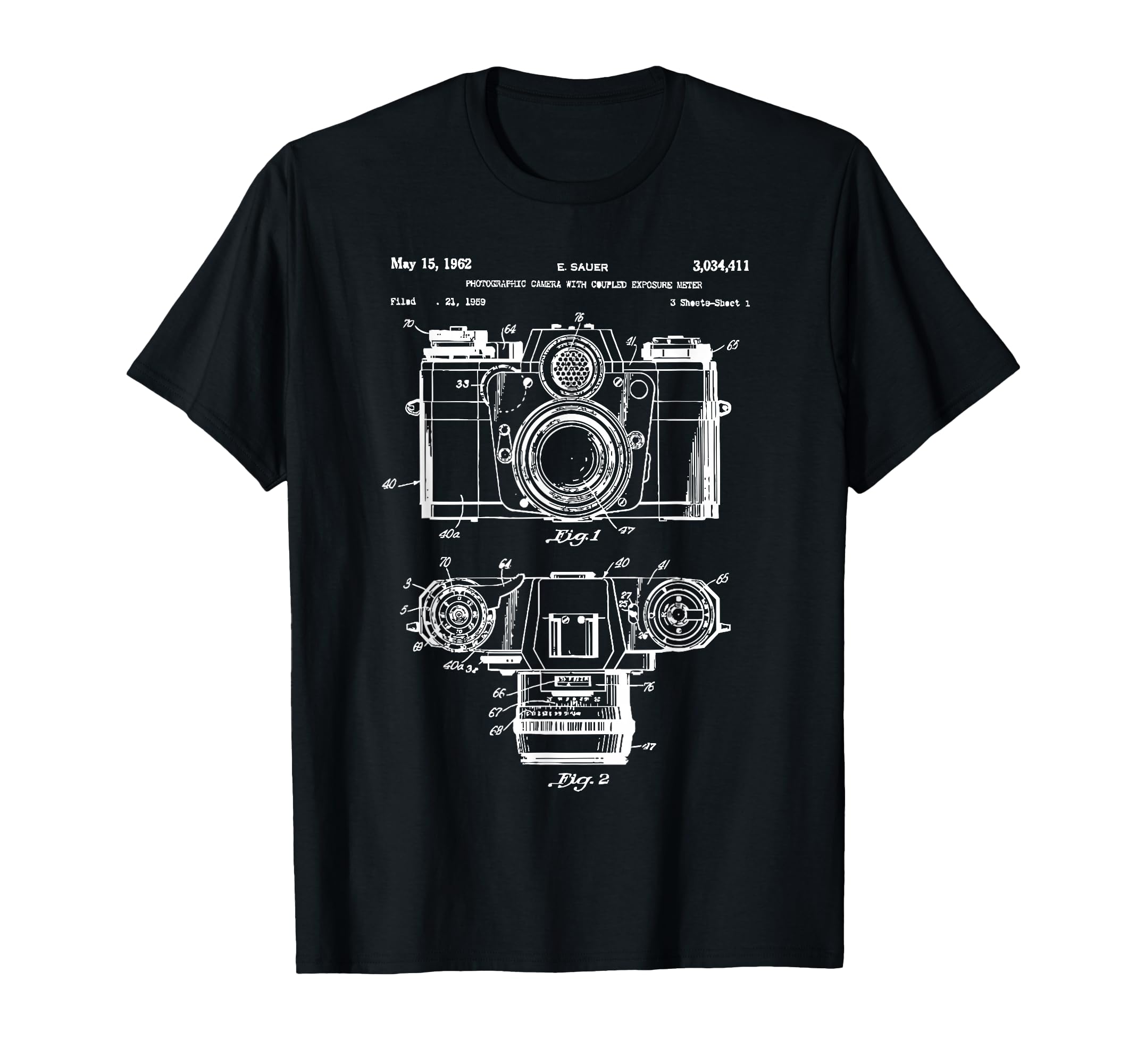 Photography Lover Gift Camera Patent T-Shirt - Streetwear Style Men Women - T-Shirt, Sweatshirt, Hoodie