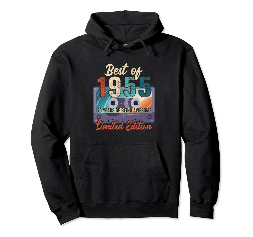 1955 70Th Birthday Cassette Tape 70 Hoodie - Graphic Print for Adults - T-Shirt, Sweatshirt, Hoodie