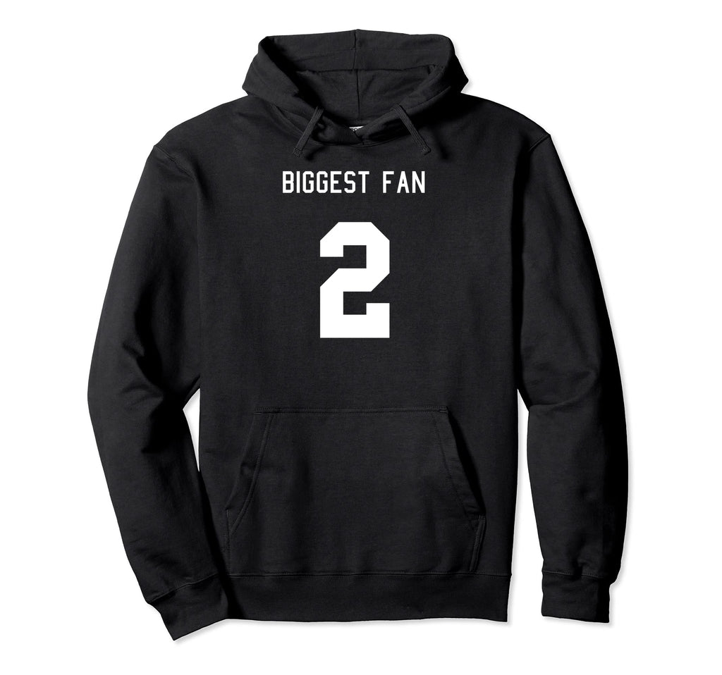 Number 2 Biggest Fan Sport Spirit Hoodie - Casual Everyday Wear Unisex - T-Shirt, Sweatshirt, Hoodie