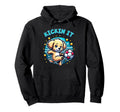 Kickin It Soccer Player Puppy Dog Ball Hoodie - Aesthetic Graphic Men Women - T-Shirt, Sweatshirt, Hoodie