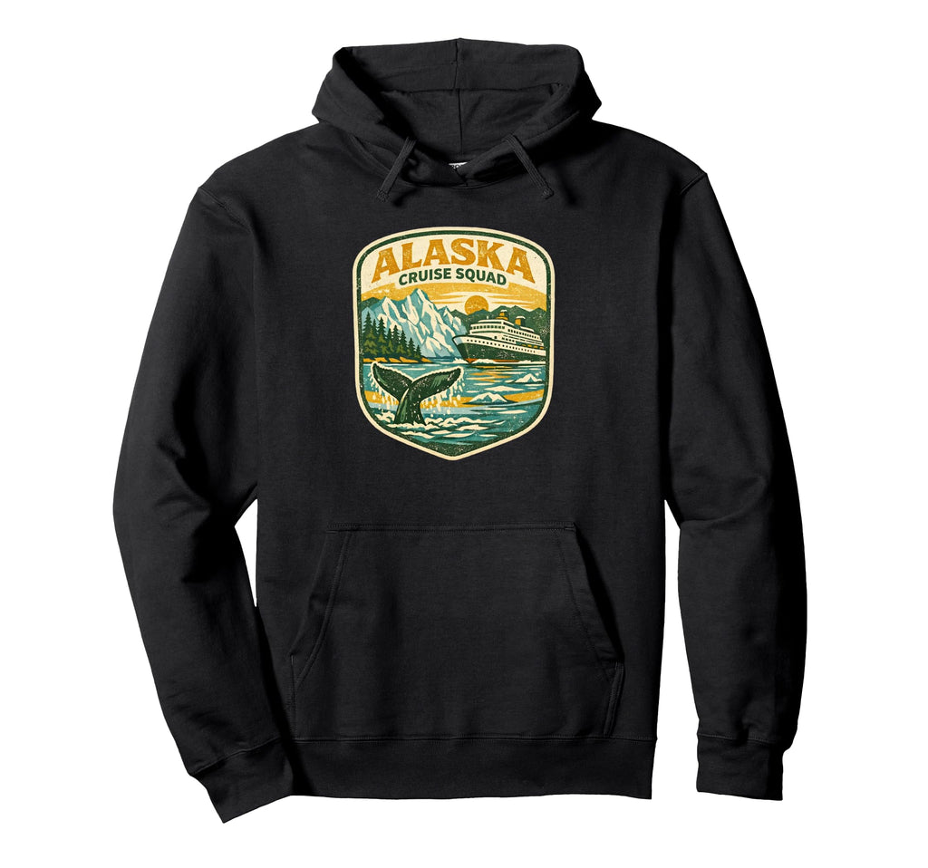 Alaska Cruise Squad Patch Ship Hoodie - Custom Art Print for Adults - T-Shirt, Sweatshirt, Hoodie