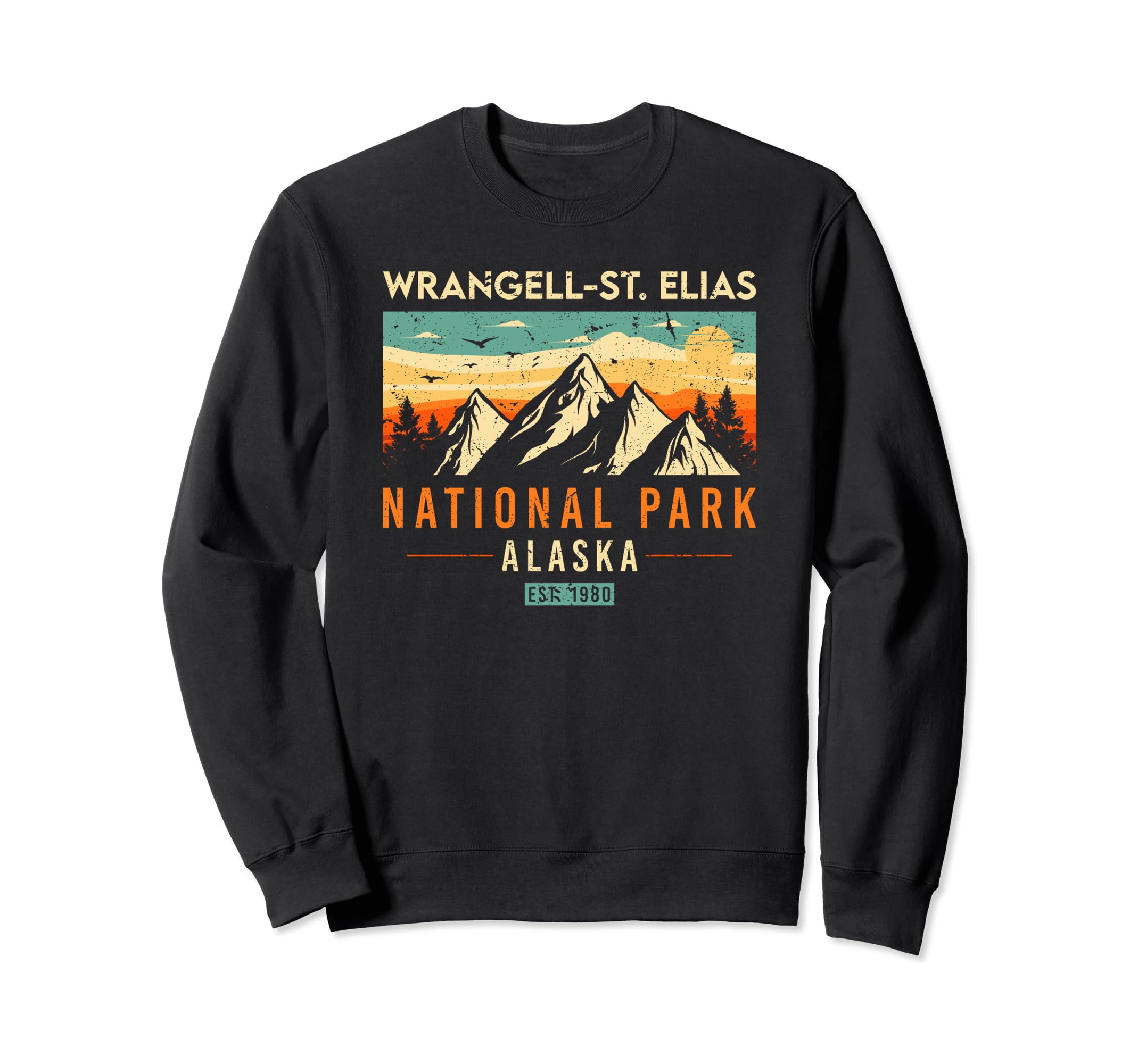 Wrangell St Elias Est 1980 Alaska Sweatshirt - Minimalist Print Men Women - T-Shirt, Sweatshirt, Hoodie
