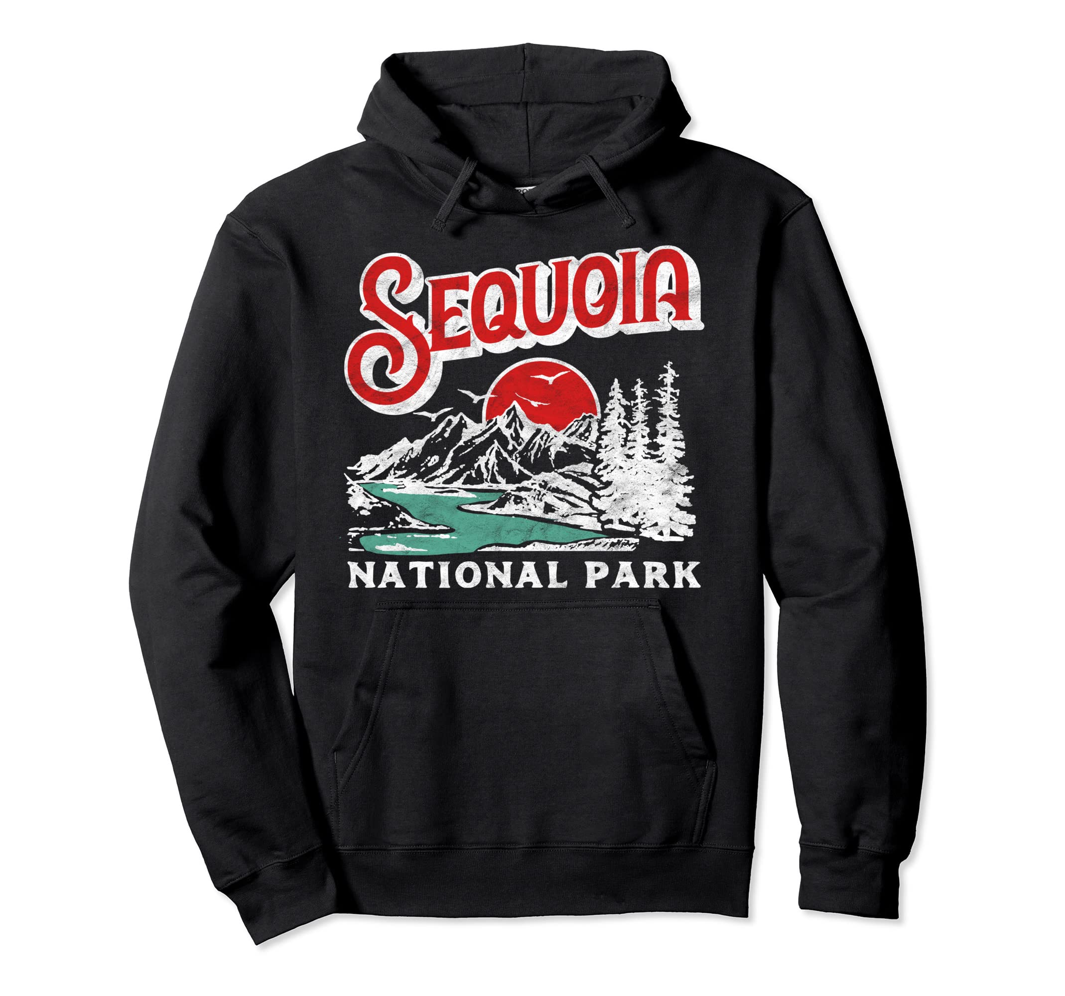 Sequoia National Park 80S Hoodie - Casual Everyday Wear for Adults - T-Shirt, Sweatshirt, Hoodie