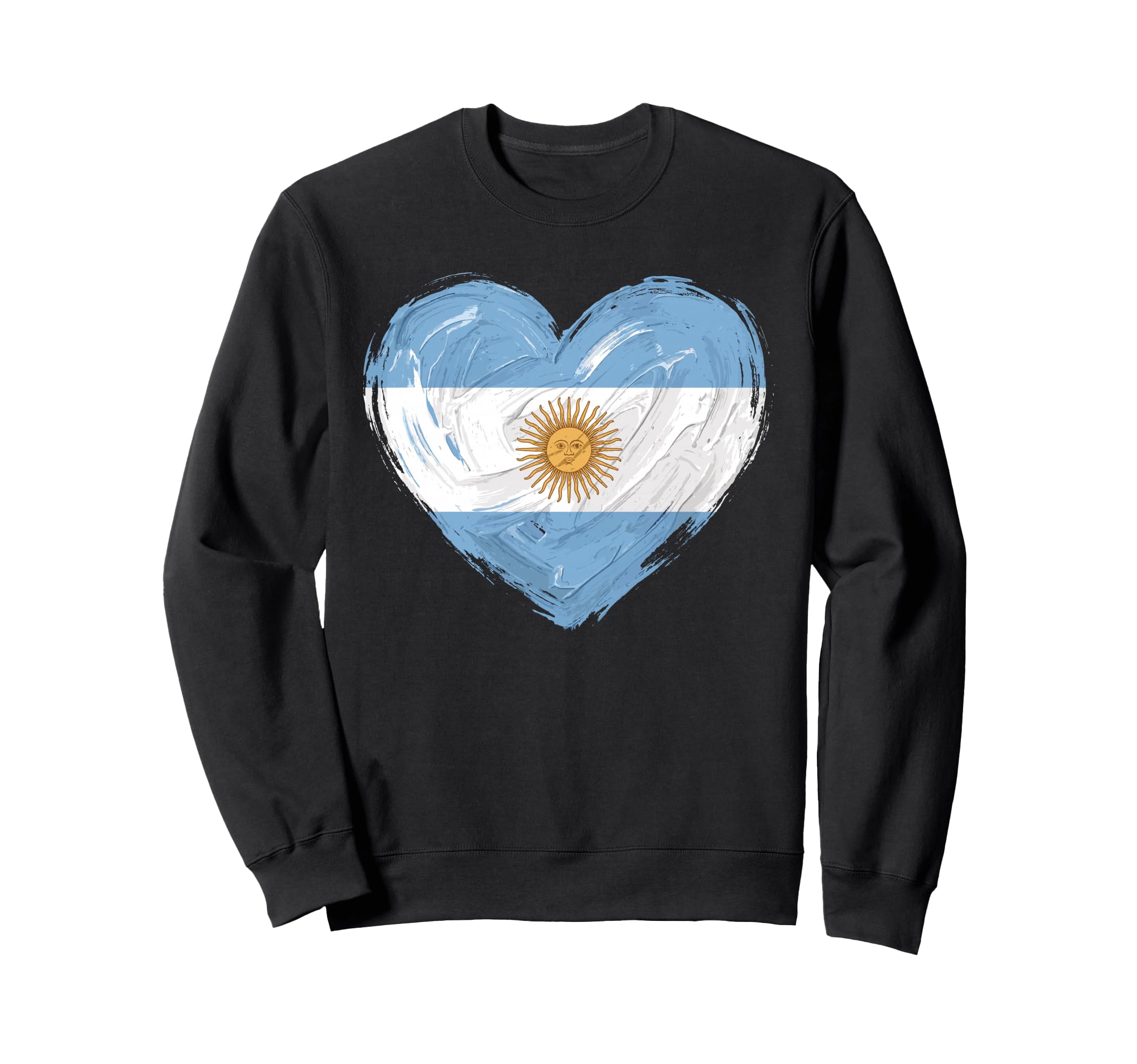 Argentina Flag Heart Soccer Football Sweatshirt - Minimalist Print Unisex - T-Shirt, Sweatshirt, Hoodie