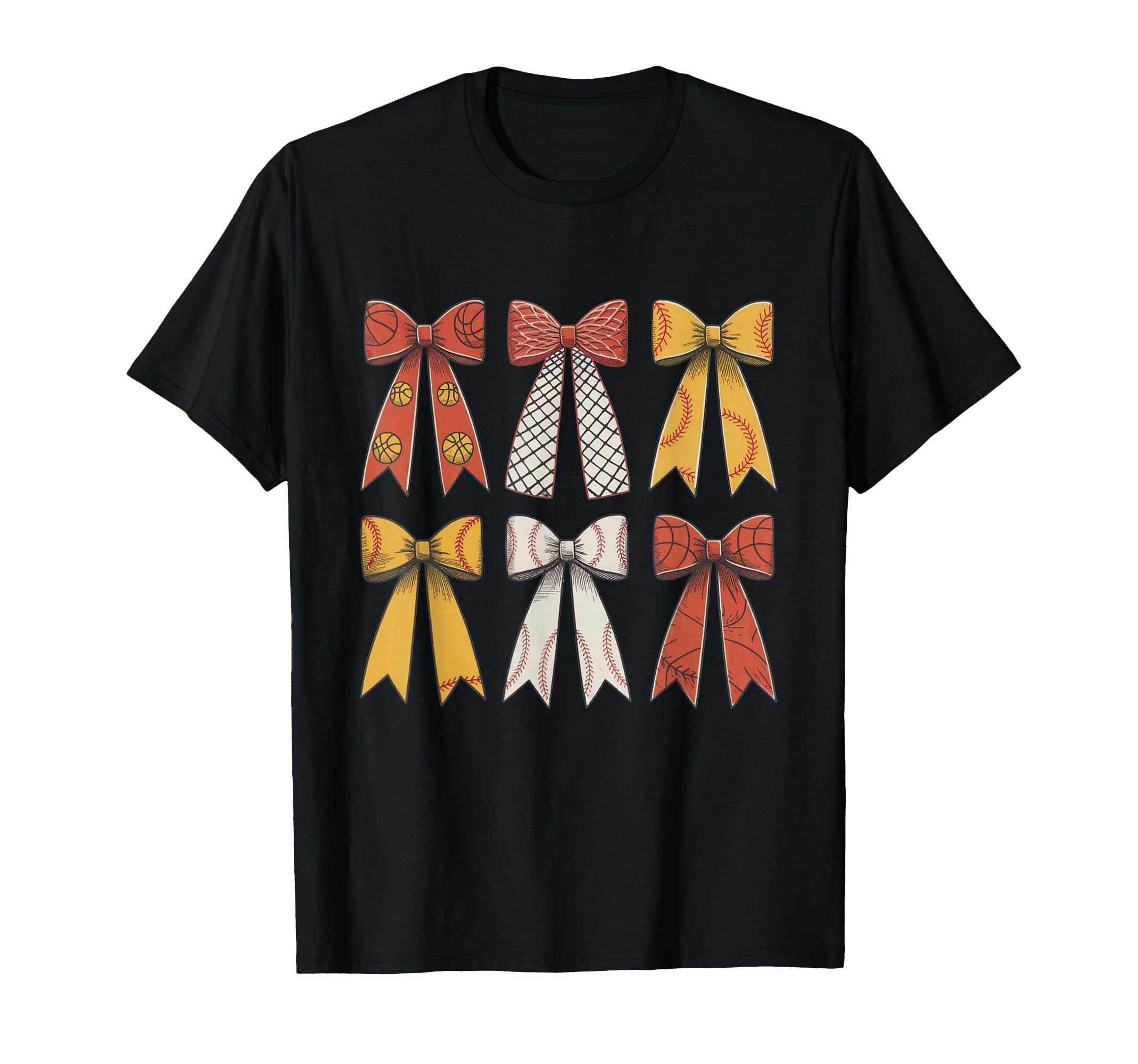Baseball Coquette Basketball Bow T-Shirt - Fun Novelty Design Unisex - T-Shirt, Sweatshirt, Hoodie