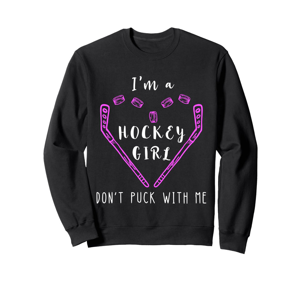 Hockey Ice Hockey Puck Hockey Sweatshirt - Minimalist Print Men Women - T-Shirt, Sweatshirt, Hoodie