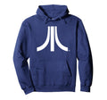 Atari White Logo 80S Gaming Fun Hoodie - Casual Everyday Wear Men Women - T-Shirt, Sweatshirt, Hoodie