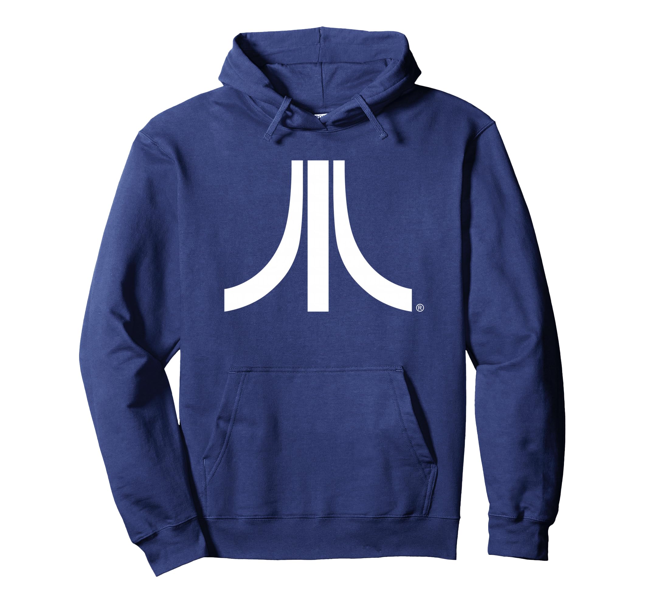 Atari White Logo 80S Gaming Fun Hoodie - Casual Everyday Wear Men Women - T-Shirt, Sweatshirt, Hoodie