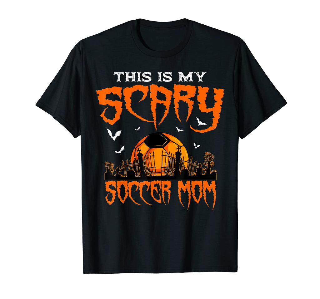 Halloween Scary Soccer Mom Player Ball T-Shirt - Unique Graphic Unisex - T-Shirt, Sweatshirt, Hoodie