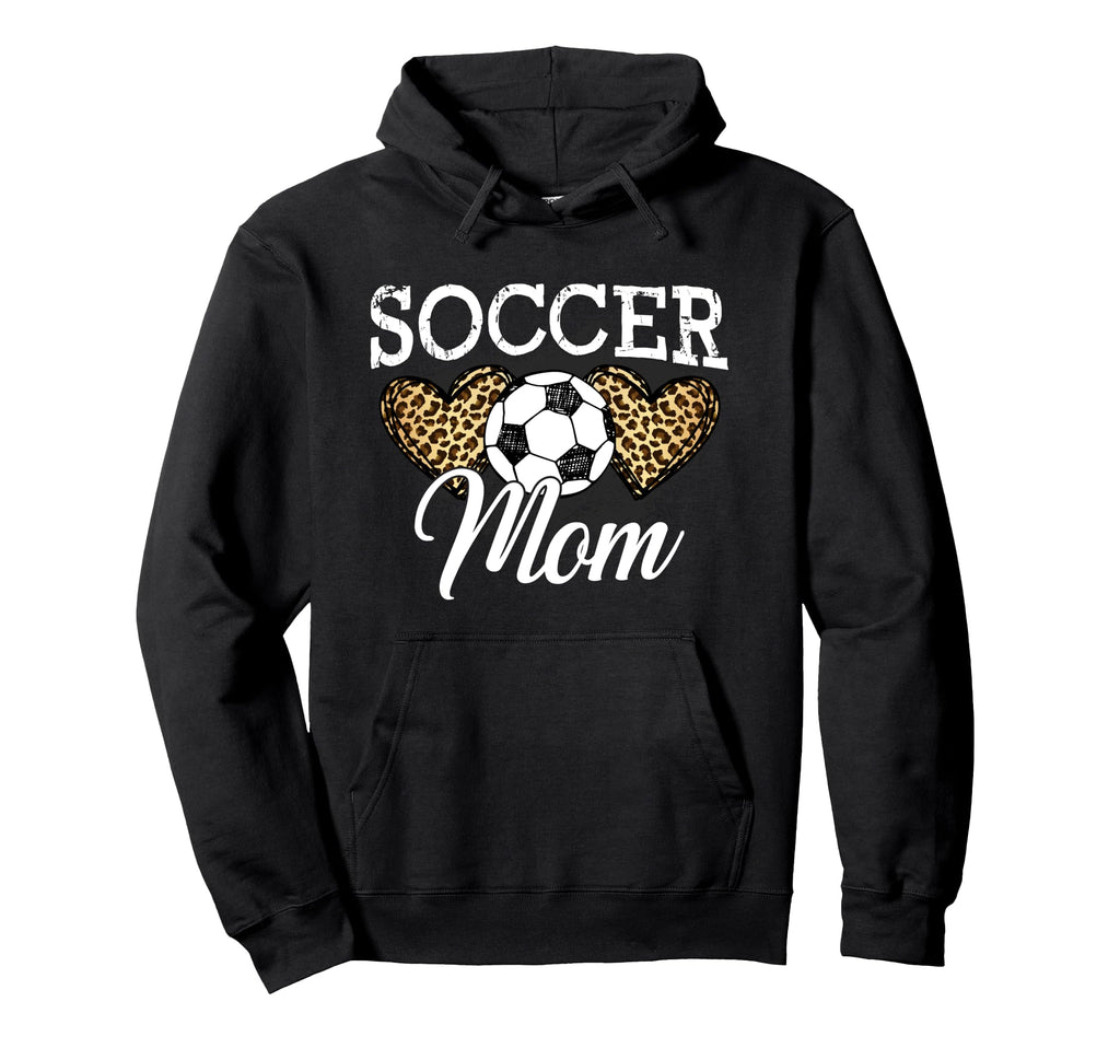 Soccer Mom Mother Leopard Soccer Mom Hoodie - Unique Graphic Men Women - T-Shirt, Sweatshirt, Hoodie