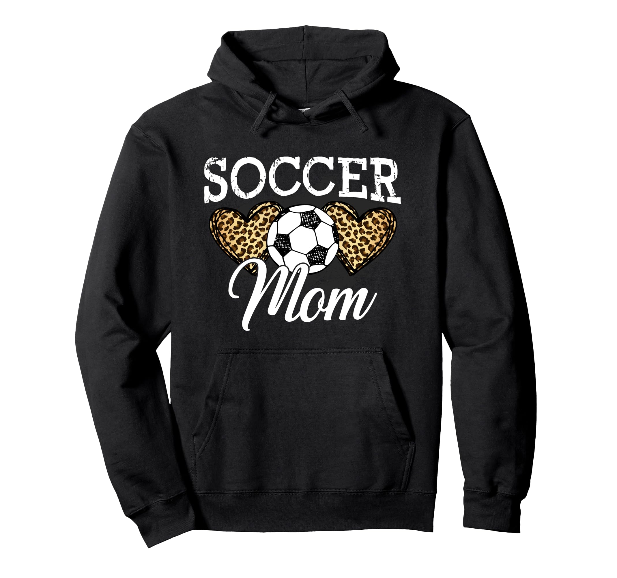 Soccer Mom Mother Leopard Soccer Mom Hoodie - Unique Graphic Men Women - T-Shirt, Sweatshirt, Hoodie