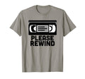 Vhs Please Rewind Vhs Tape Vhs T-Shirt - Minimalist Print for Adults - T-Shirt, Sweatshirt, Hoodie