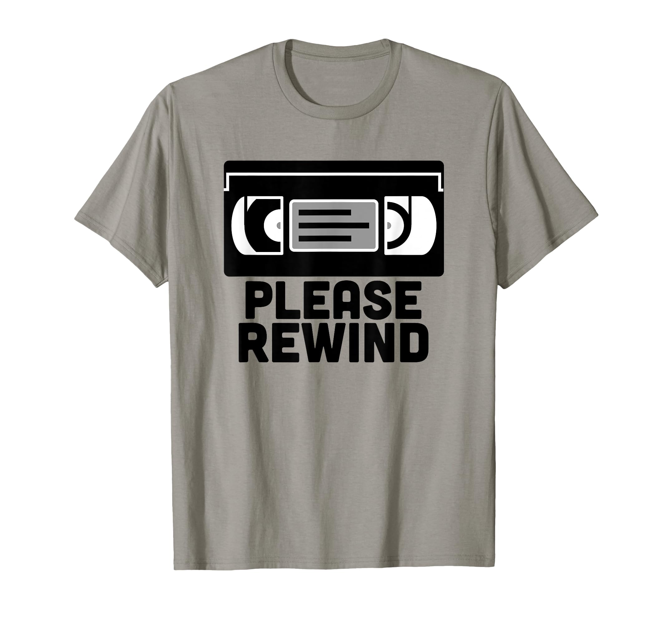 Vhs Please Rewind Vhs Tape Vhs T-Shirt - Minimalist Print for Adults - T-Shirt, Sweatshirt, Hoodie