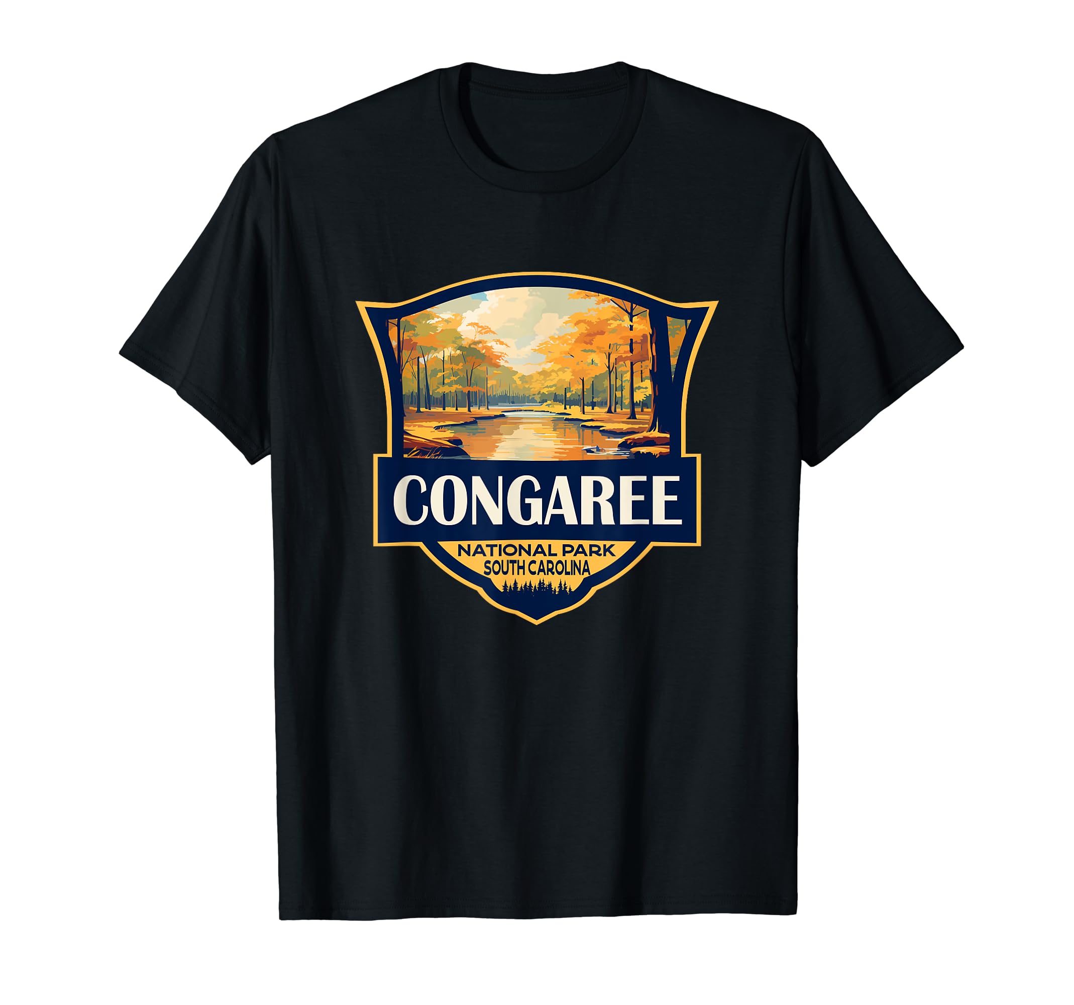 Congaree National Park Illustration T-Shirt - Aesthetic Graphic for Adults - T-Shirt, Sweatshirt, Hoodie