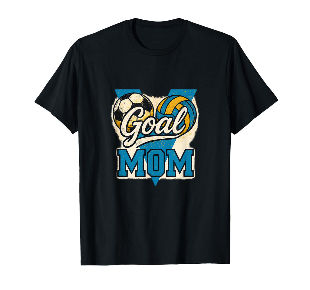 Soccer Volleyball Mom Vshape Balls T-Shirt - Novelty Apparel Unisex - T-Shirt, Sweatshirt, Hoodie