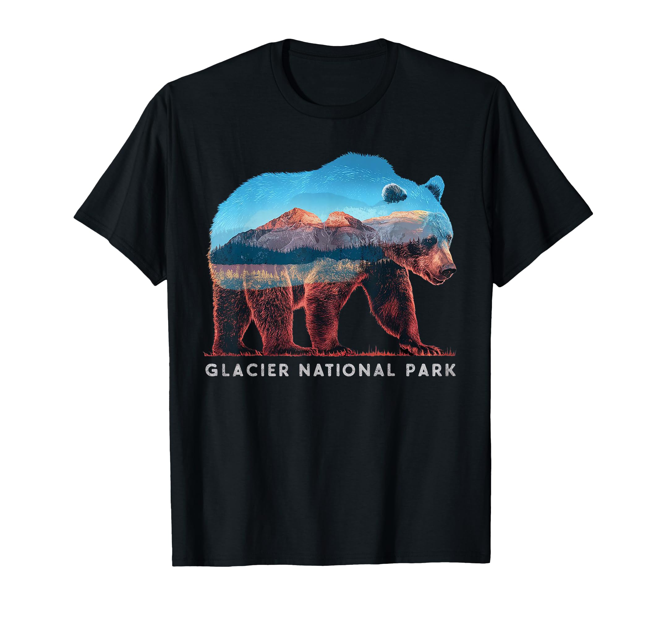 Distressed Glacier Bear Glacier T-Shirt - Aesthetic Graphic Men Women - T-Shirt, Sweatshirt, Hoodie