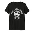 Fort Lauderdale Soccer Distressed T-Shirt - Fun Novelty Design for Adults - T-Shirt, Sweatshirt, Hoodie