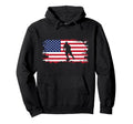 American Flag Soccer Soccer Hoodie - Minimalist Print Men Women - T-Shirt, Sweatshirt, Hoodie
