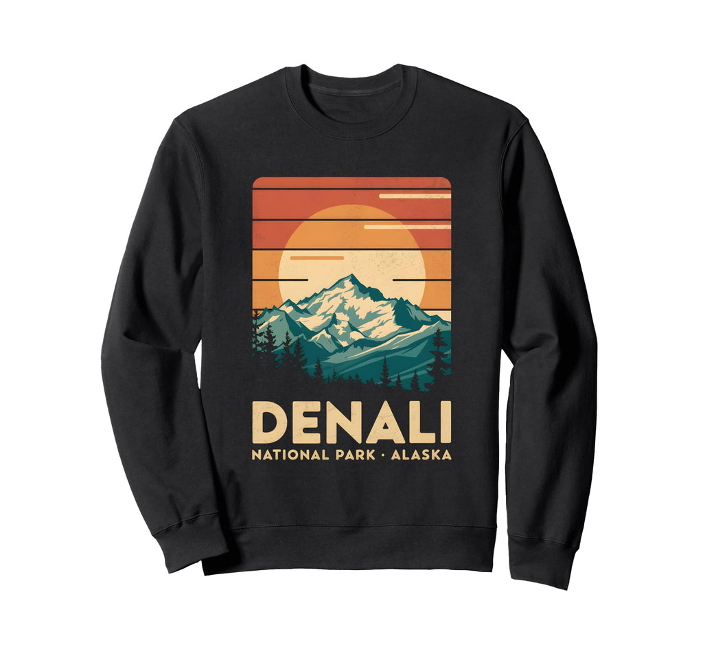 Denali National Park Nature Denali Sweatshirt - Minimalist Print Men Women - T-Shirt, Sweatshirt, Hoodie