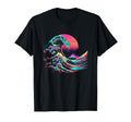 Vaperwave Aesthetic Glitch Great Wave T-Shirt - Graphic Print Unisex - T-Shirt, Sweatshirt, Hoodie