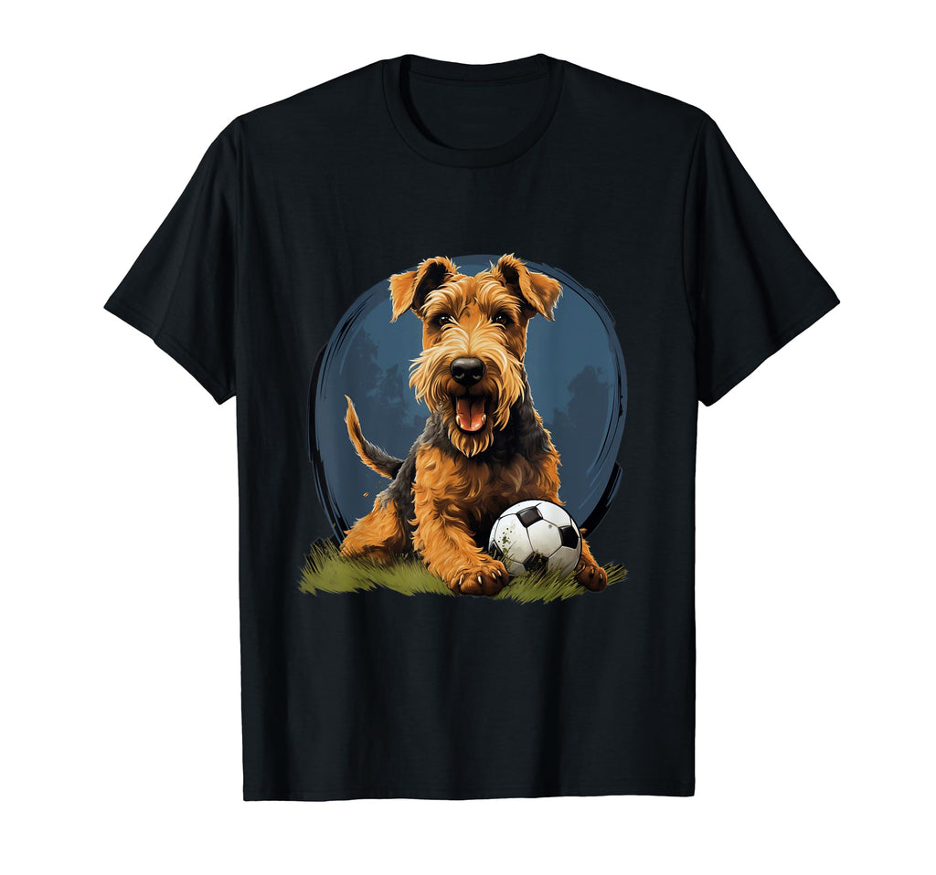 Airedale Terrier Soccer Airedale Terrier T-Shirt - Aesthetic Graphic Unisex - T-Shirt, Sweatshirt, Hoodie