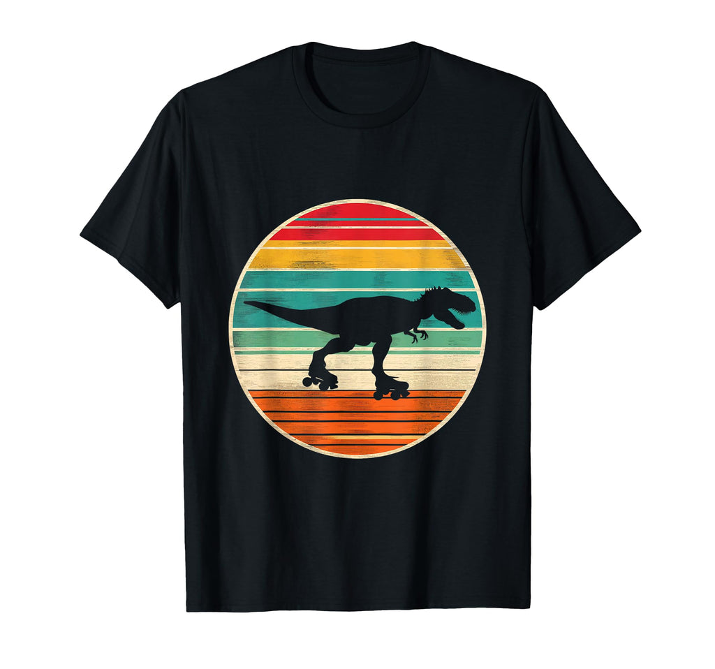 Tyrannosaurus Roller Dinosaur Skate T-Shirt - Casual Everyday Wear Unisex - T-Shirt, Sweatshirt, Hoodie