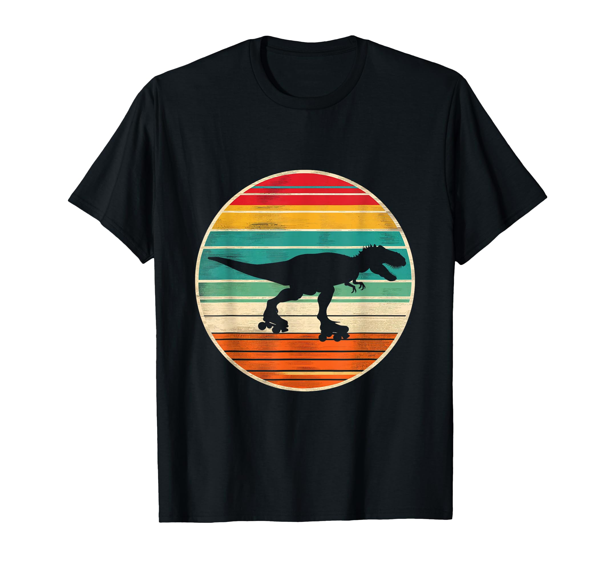 Tyrannosaurus Roller Dinosaur Skate T-Shirt - Casual Everyday Wear Unisex - T-Shirt, Sweatshirt, Hoodie