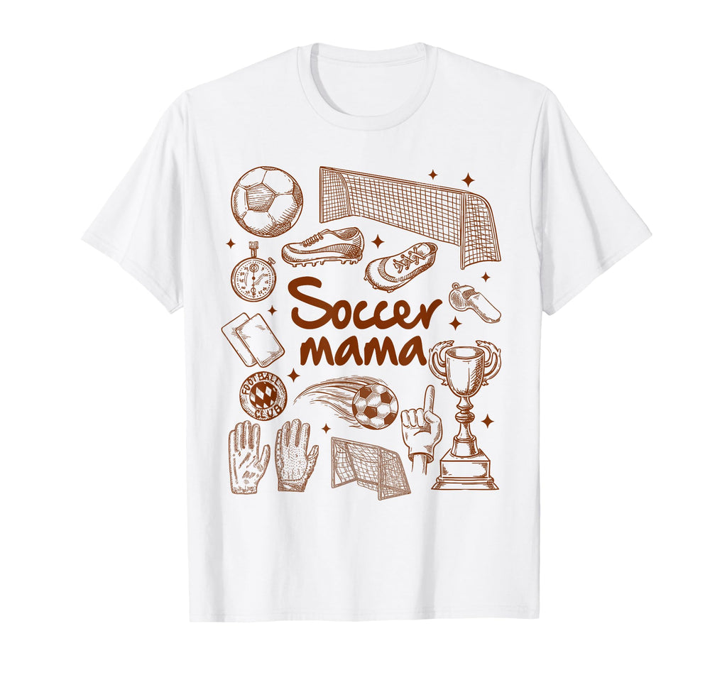 Soccer Mama Soccer Mom Loud Proud Game T-Shirt - Aesthetic Graphic Unisex - T-Shirt, Sweatshirt, Hoodie