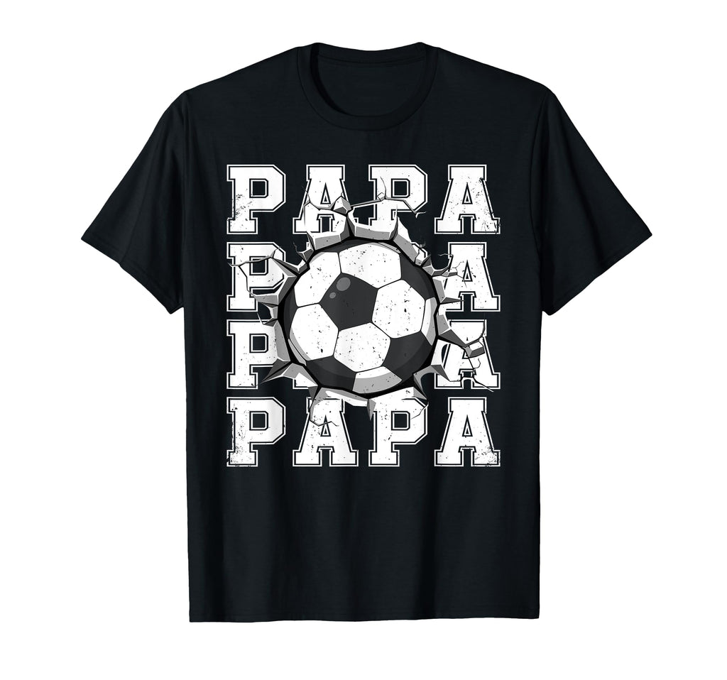 Soccer Papa Cracked Wall Family Matching T-Shirt - Graphic Print Men Women - T-Shirt, Sweatshirt, Hoodie