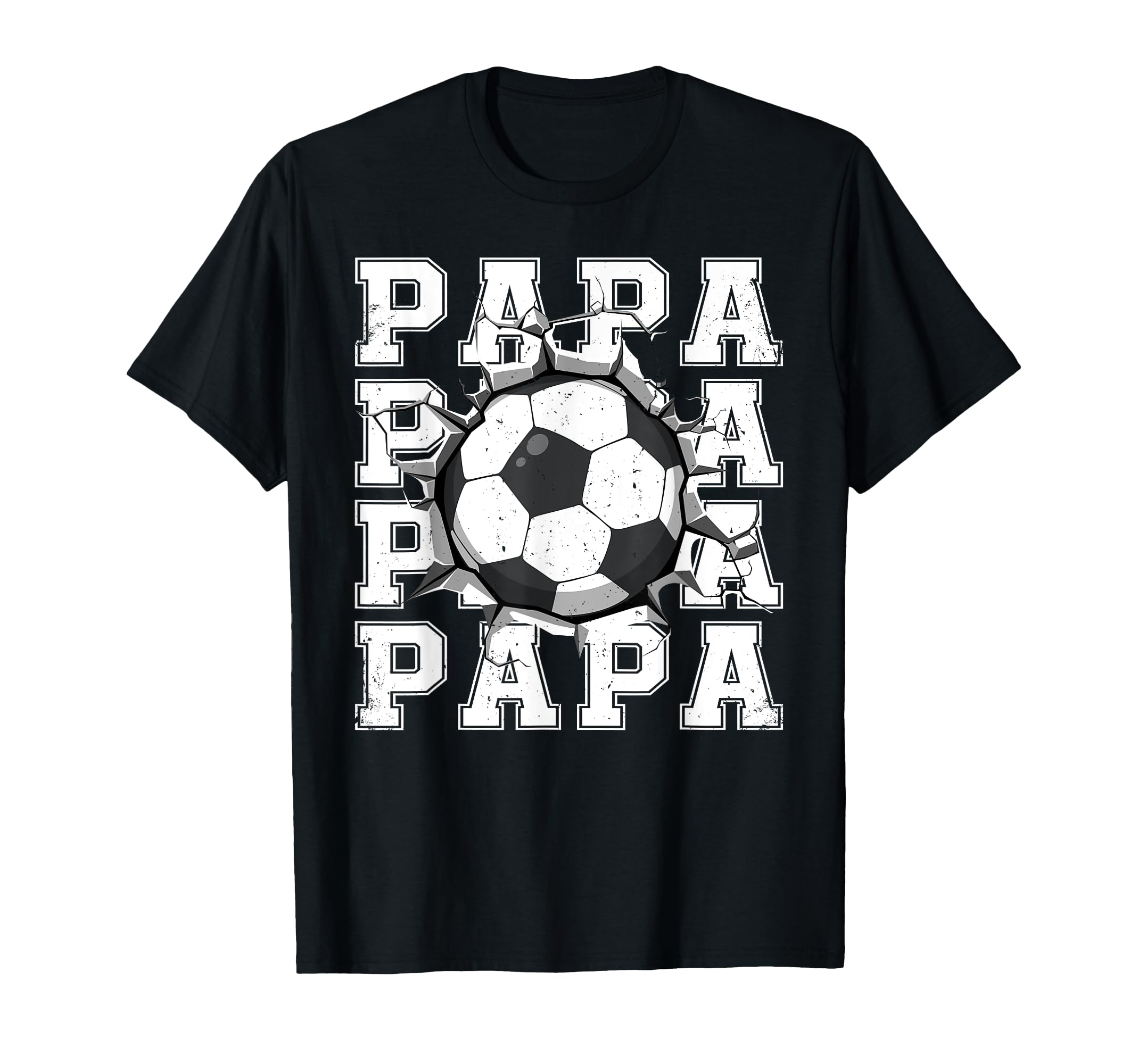 Soccer Papa Cracked Wall Family Matching T-Shirt - Graphic Print Men Women - T-Shirt, Sweatshirt, Hoodie