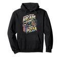 Weekend Forecast Arcade Gamer Pizza Hoodie - Streetwear Style Men Women - T-Shirt, Sweatshirt, Hoodie