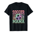 Soccer Mama Soccer Fan Checkered T-Shirt - Minimalist Print for Adults - T-Shirt, Sweatshirt, Hoodie