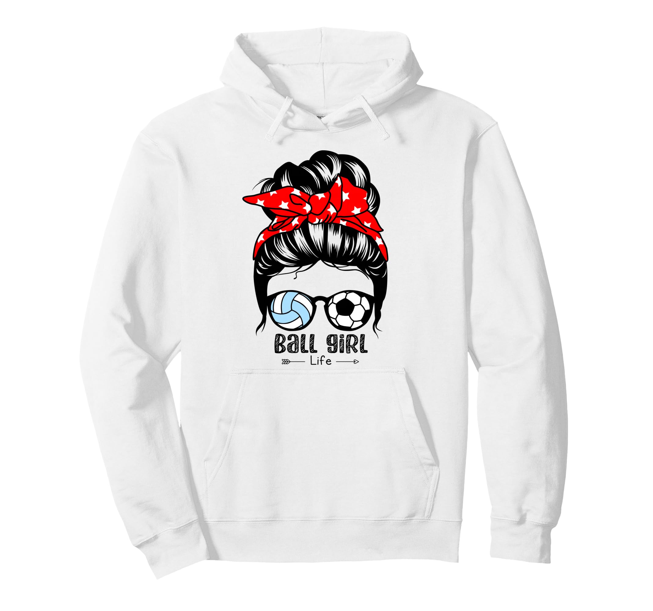 Ball Life Funny Soccer Volleyball Hoodie - Fun Novelty Design Unisex - T-Shirt, Sweatshirt, Hoodie