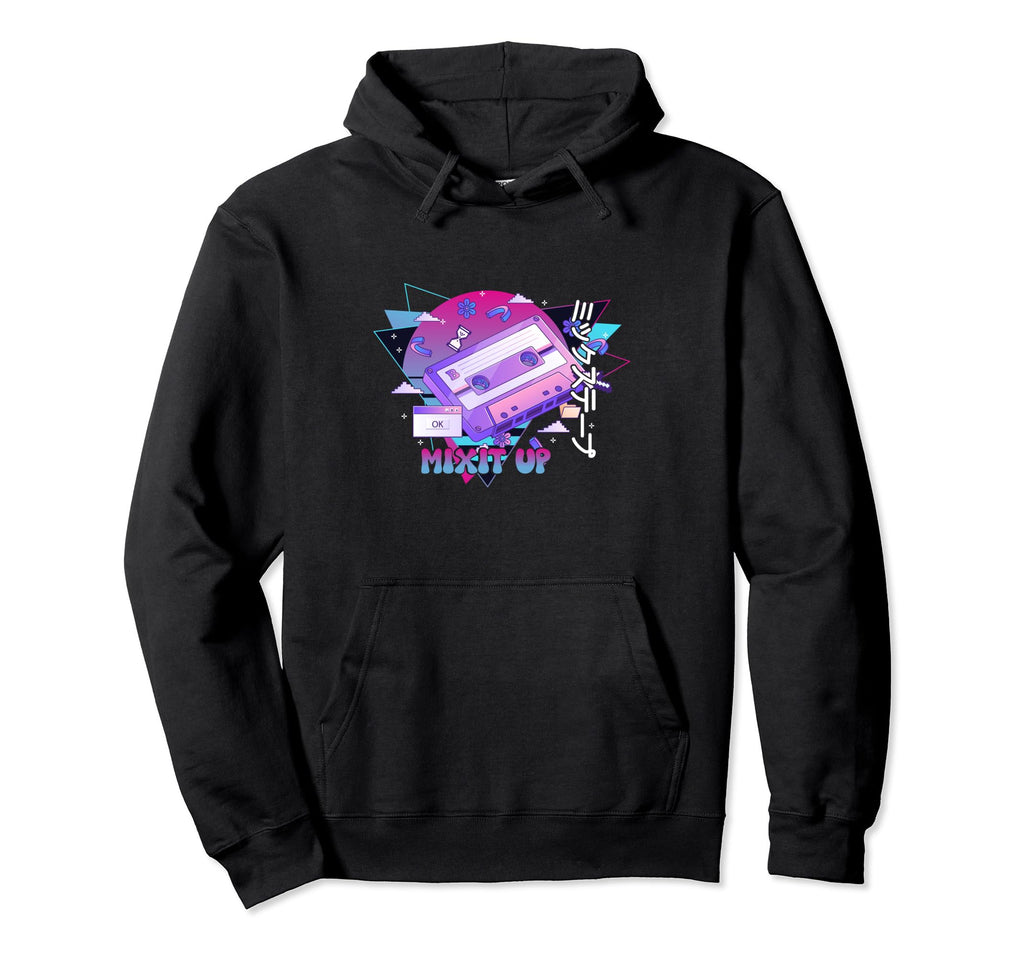 Mix Tape 80S 90S Vaporwave Aesthetic Hoodie - Streetwear Style Unisex - T-Shirt, Sweatshirt, Hoodie