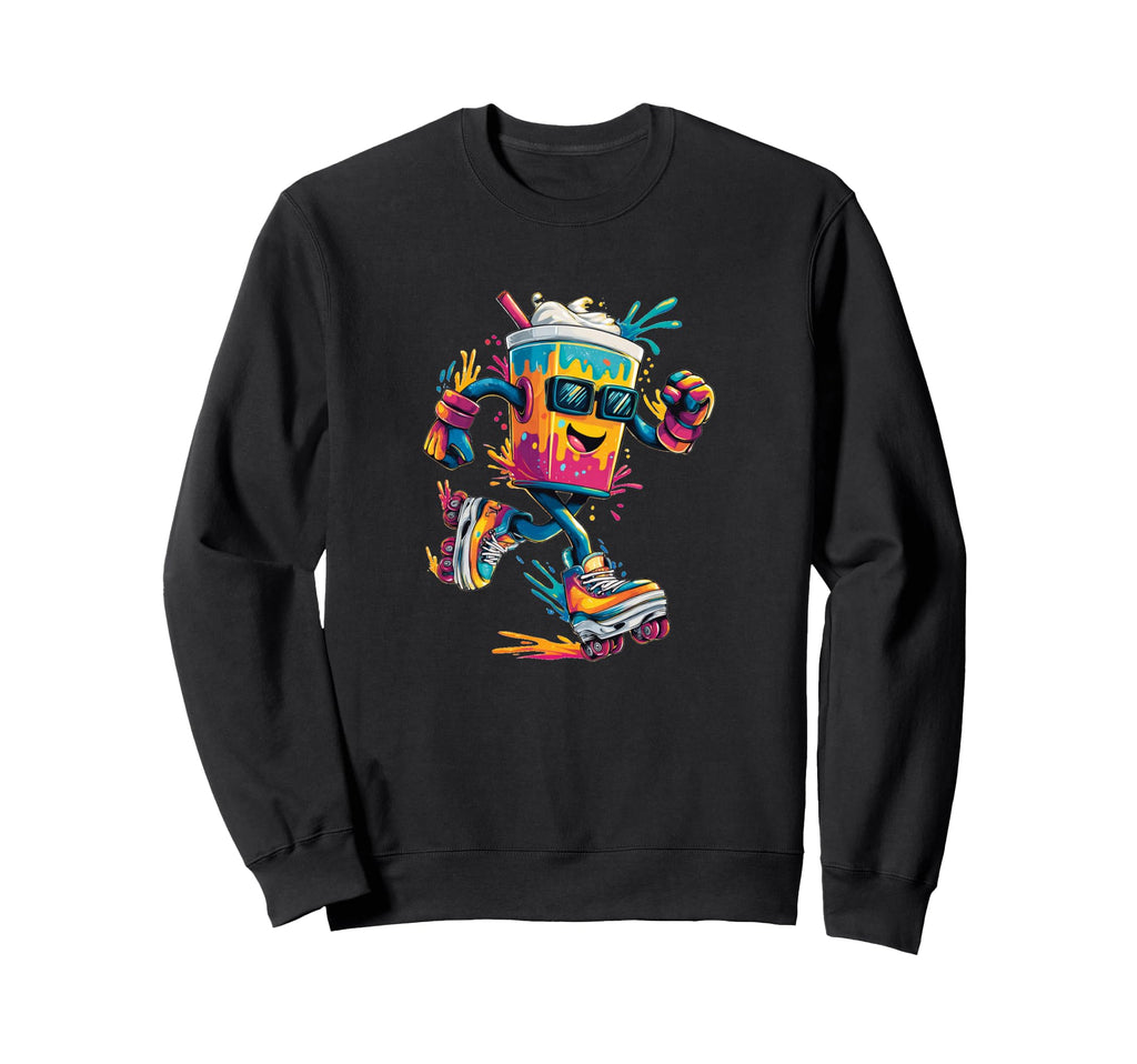 Colorful Milkshake Sunglasses And Sweatshirt - Trendy Graphic Unisex - T-Shirt, Sweatshirt, Hoodie