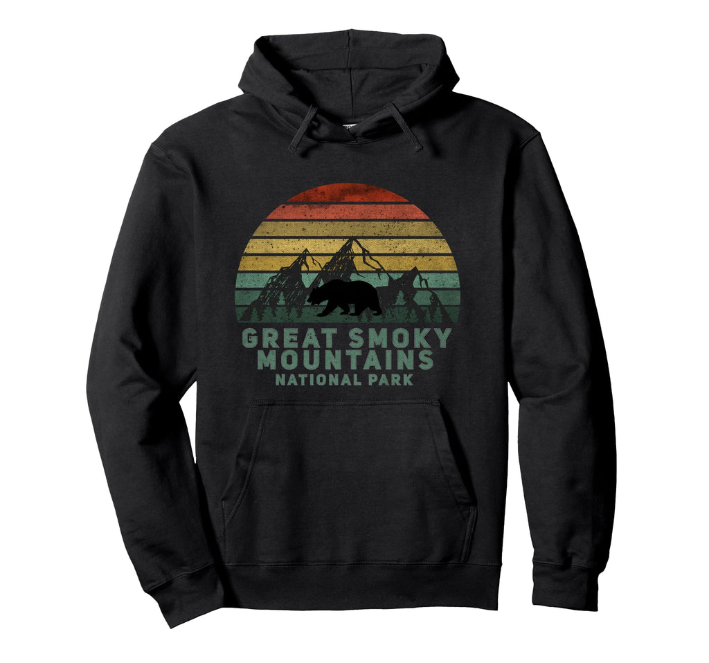 Great Smoky Mountains National Park Bear Hoodie - Trendy Graphic Men Women - T-Shirt, Sweatshirt, Hoodie