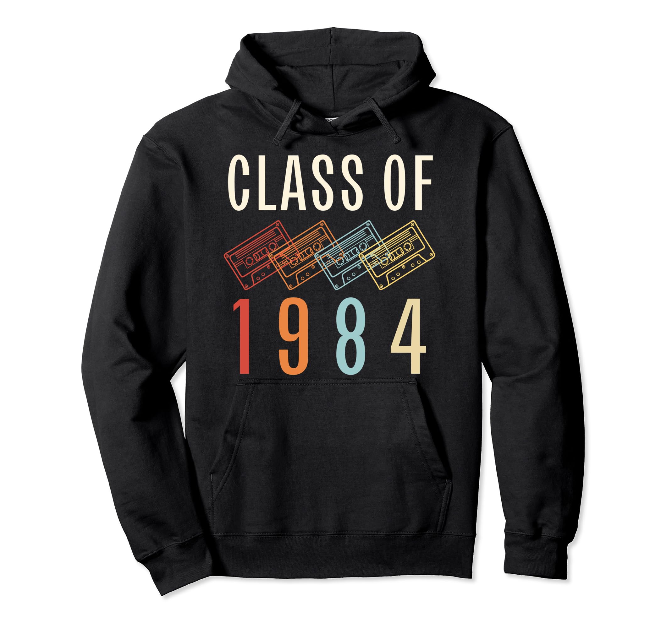 Class 1984 Cassette Tape 40Th Reunion Hoodie - Minimalist Print Unisex - T-Shirt, Sweatshirt, Hoodie