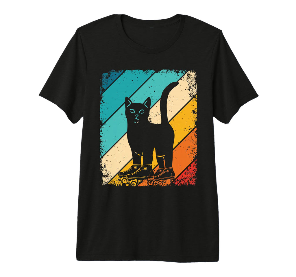 Cat Roller Skates Fun Skating Lifestyle T-Shirt - Graphic Print for Adults - T-Shirt, Sweatshirt, Hoodie