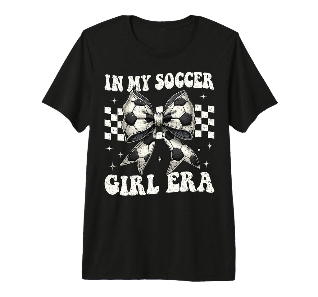 My Soccer Era Coquette Bow Soccer Tri T-Shirt - Aesthetic Graphic Unisex - T-Shirt, Sweatshirt, Hoodie