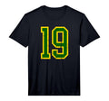 Distressed Green Yellow Sports Team T-Shirt - Minimalist Print Unisex - T-Shirt, Sweatshirt, Hoodie