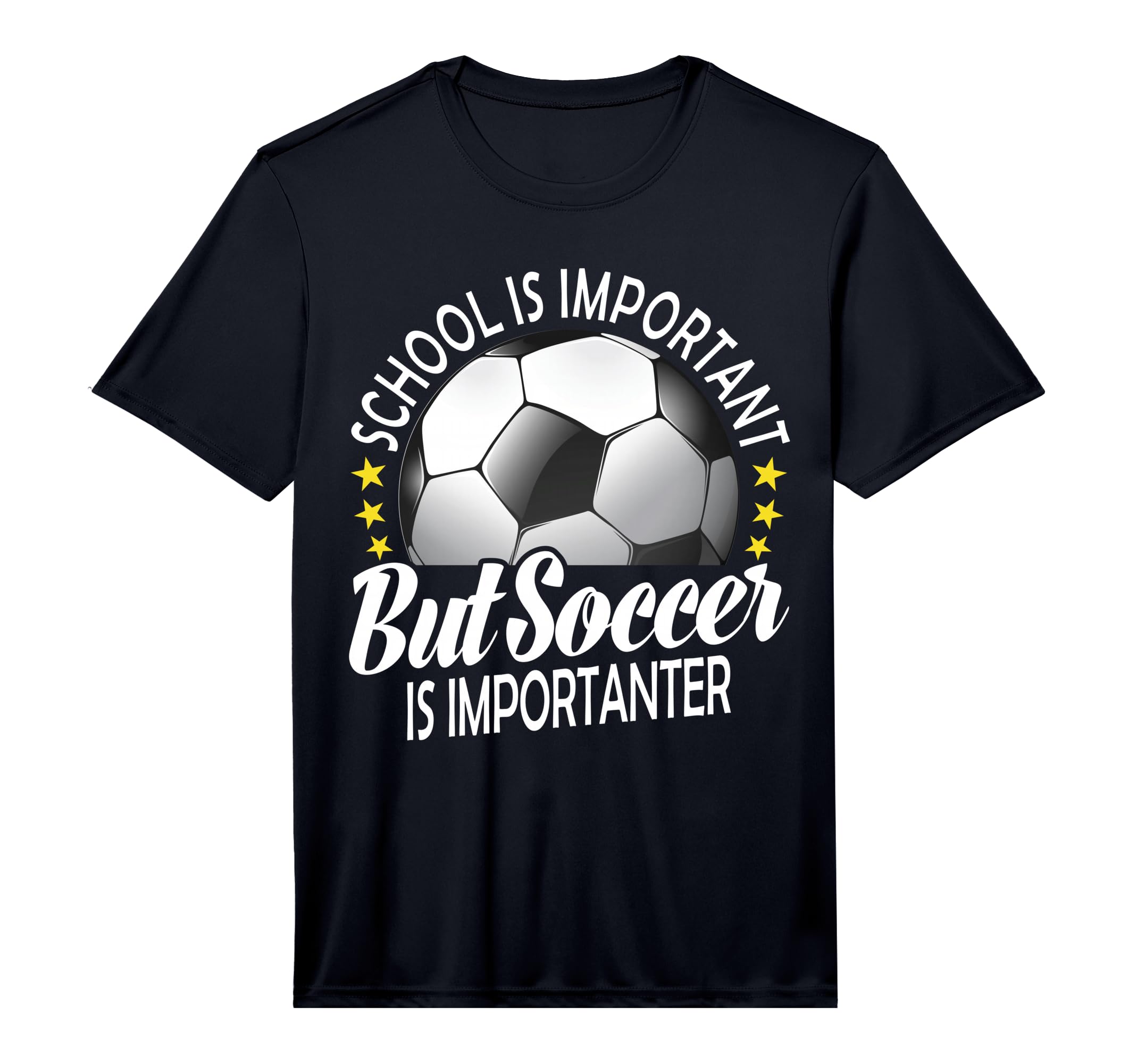 School Is Important But Soccer Is T-Shirt - Custom Art Print for Adults - T-Shirt, Sweatshirt, Hoodie