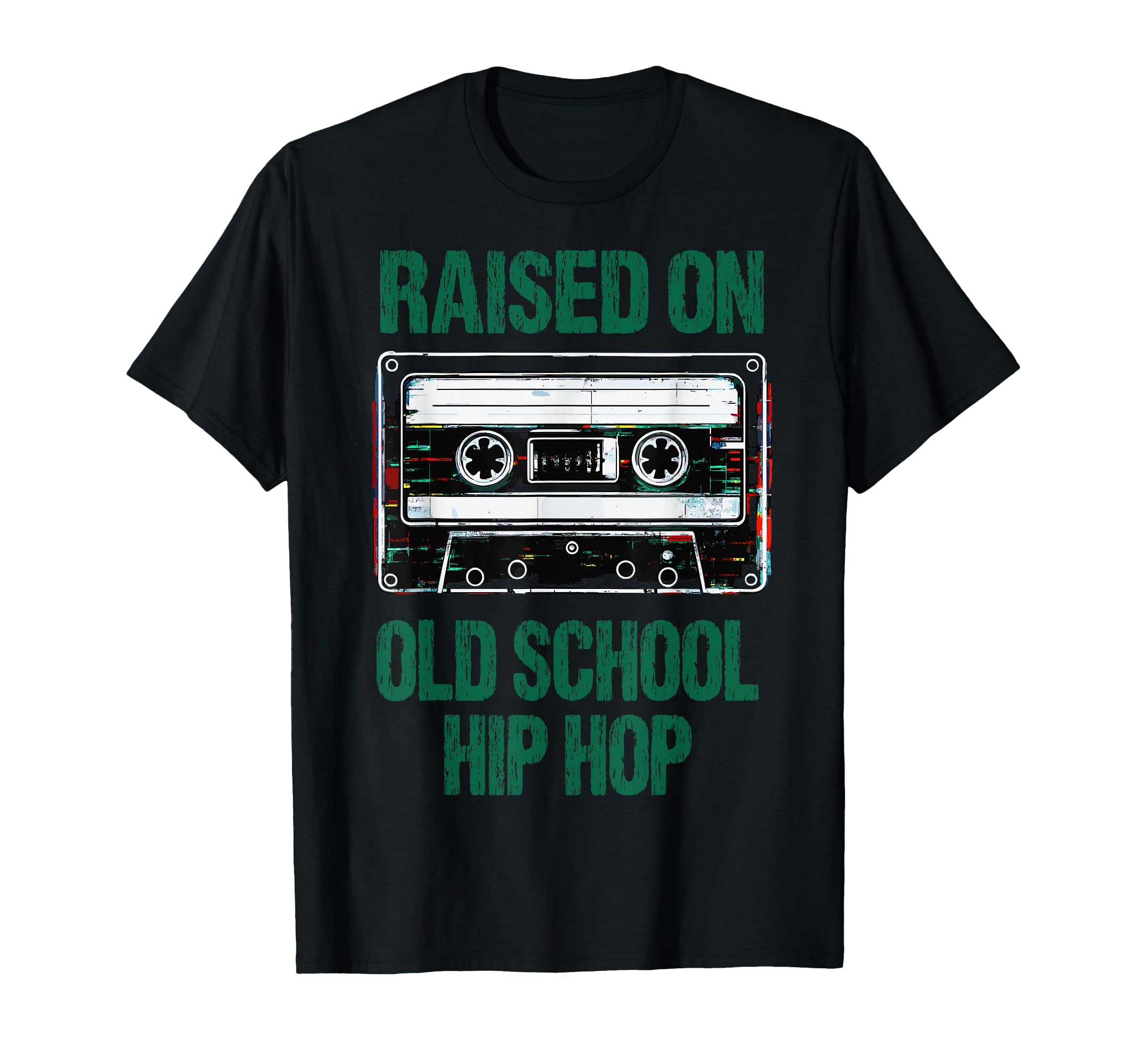 Raised Old School Hip Hop Cassette 90S T-Shirt - Custom Art Print Unisex - T-Shirt, Sweatshirt, Hoodie